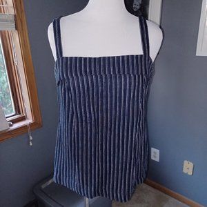 Point Sur Navy Stripe Tank Top - size 14 Tall (runs small)